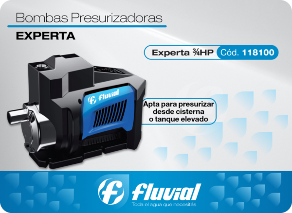 LINEA EXPERTA Bomba Presurizadora de Velocidad Variable Fluvial Modelo Experta